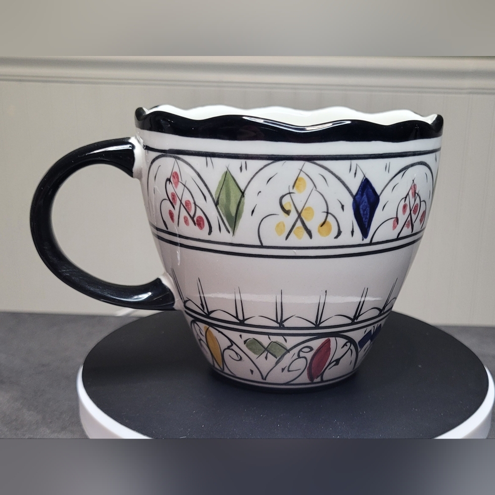 Tabletops Unlimited Mazatlan Hand Painted Collection 12oz Mug
